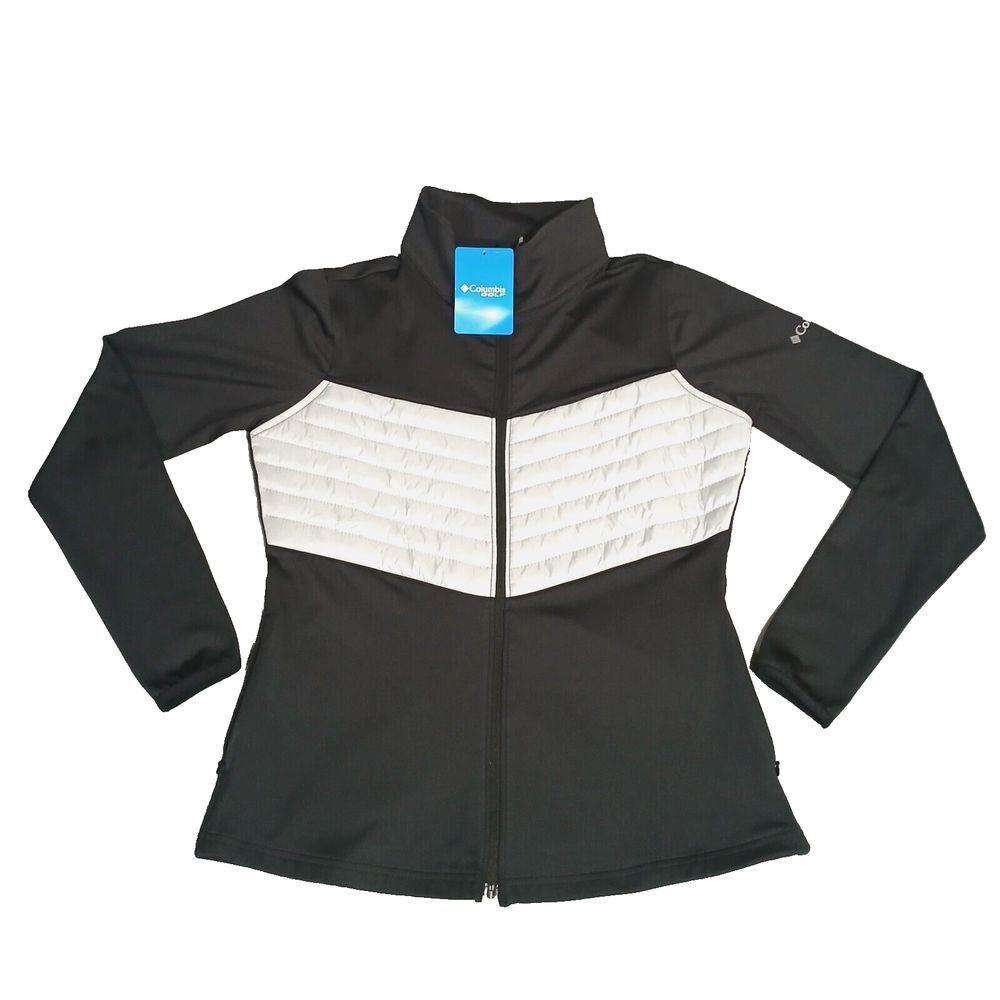 Columbia Golf Womens Omni Wick In The Elemenst Jacket Black & Grey Size M NEW